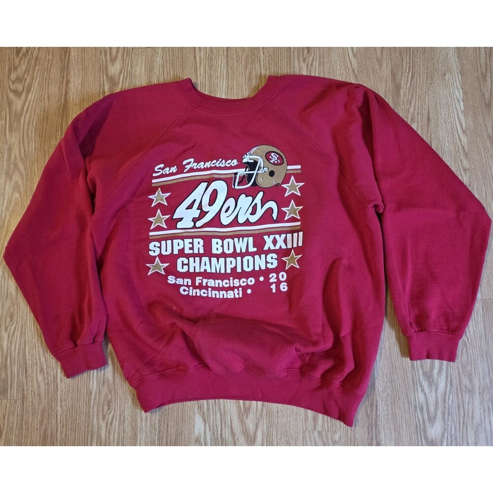 Vintage San Francisco 49ers Sweatshirt - Super Bowl XXIII 1988 - Size XL